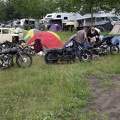 Harleys auf Canpingplatz