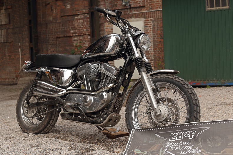 Harley Davidson Panhead als Crossmaschine von LeBeef Kustom Metal Works aus Schweden panhead_cross_lebeef_5393.jpg