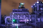 Cowper und Hochofen (3313 visits) Winderhitzer und Hochofen 5 bei Nacht im Landschaftspark Nord. Cowper und Hochofen