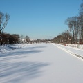 Parallelkanal im Winter