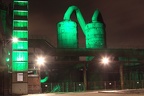 Ausgleichsbehälter (2036 visits) Grün beleuchtete Ausgleichsbehälter am Hochofen 1 im Emscher Landschaftspark in Meiderich. Ausgleichsbehälter