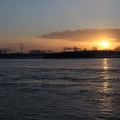 Sonnenuntergang über Logport