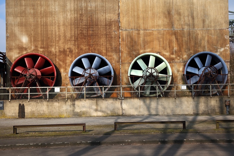 Bunte Ventilatoren