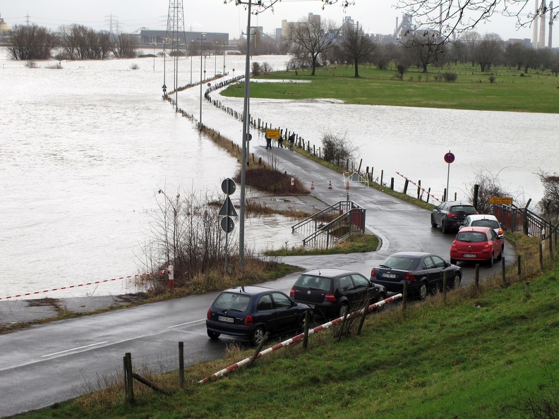 Fähranleger bei Hochwasser