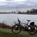 Fahrrad am Rhein