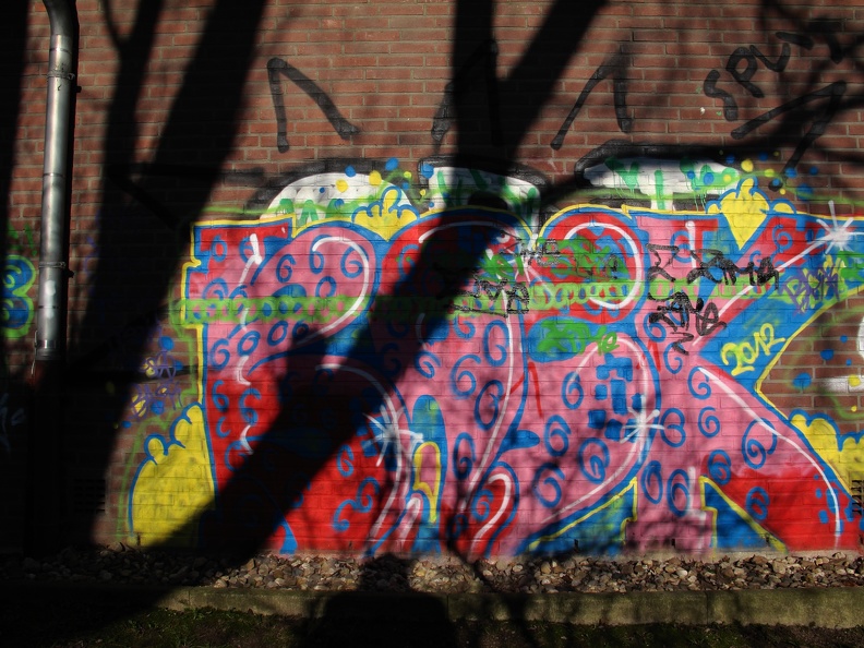 Graffitti am Elektrohaus