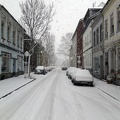 Hauptstrasse im Schnee