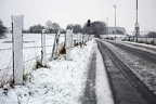 Zaun im Schnee (1853 visits) Der Schnee an den Zaunpfählen zeigt deutlich die Windrichtung an. Zaun im Schnee
