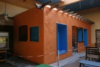 Neubau Cafe (2591 visits) Das Cafe ist nun komplett von Innen und Außen in Orange und Blau gestrichen. Neubau Cafe