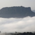 Lilienstein im Nebel