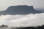 Lilienstein im Nebel