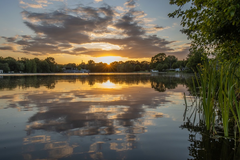 Wolkenspiegelung