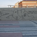 Graffiti am Bauzaun 