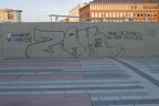 Graffiti am Bauzaun 