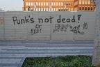 Bauzaun mit Graffiti