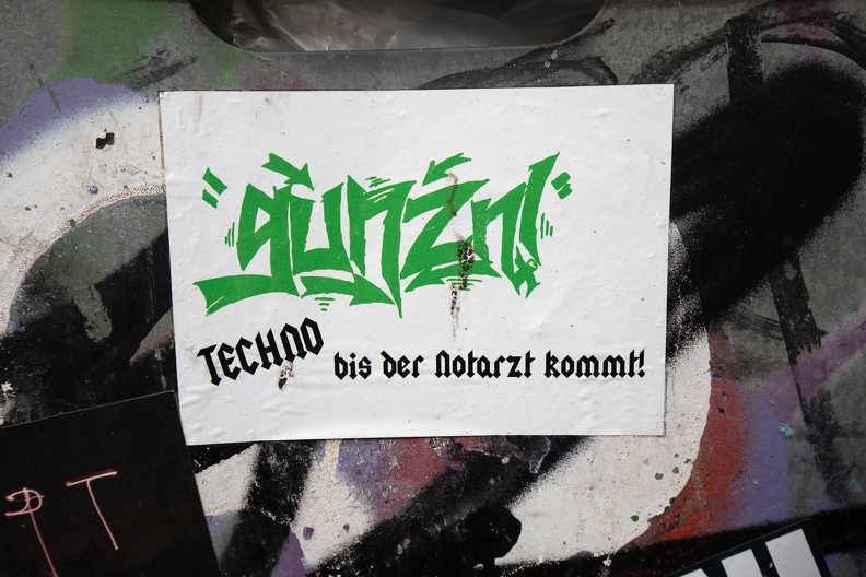 Techno Aufkleber 