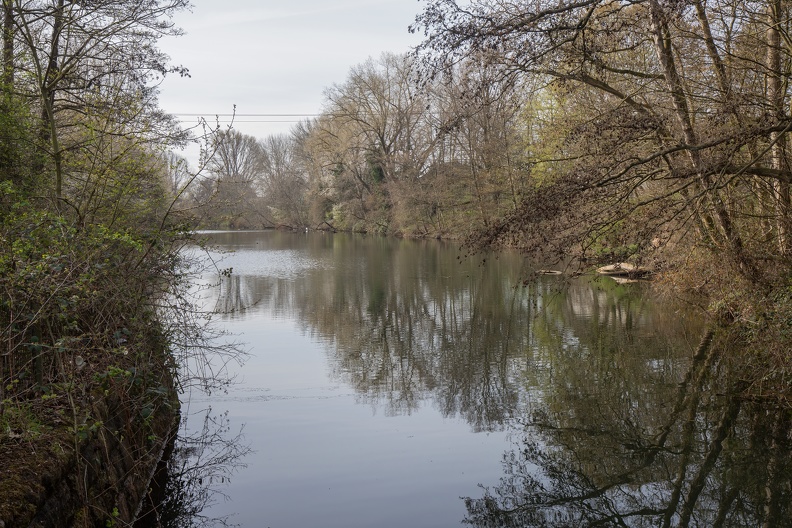 Im Stadtteil Meerfeld ist der Moersbach aufgestaut und dient als Regenrückhaltebecken moersbach_4307.jpg