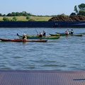 Kanufahrer auf dem Rhein