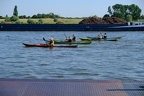 Kanufahrer auf dem Rhein