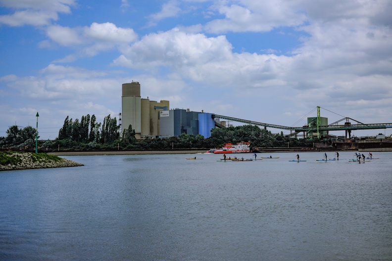 Stand up Paddling auf dem Rhein